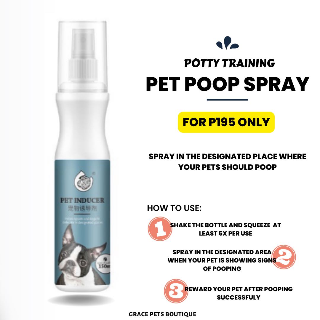 Pet Poop Spray Potty Training 150ml Dog Cat Poop Inducer Spray, Pet Supplies, Homes & Other Pet