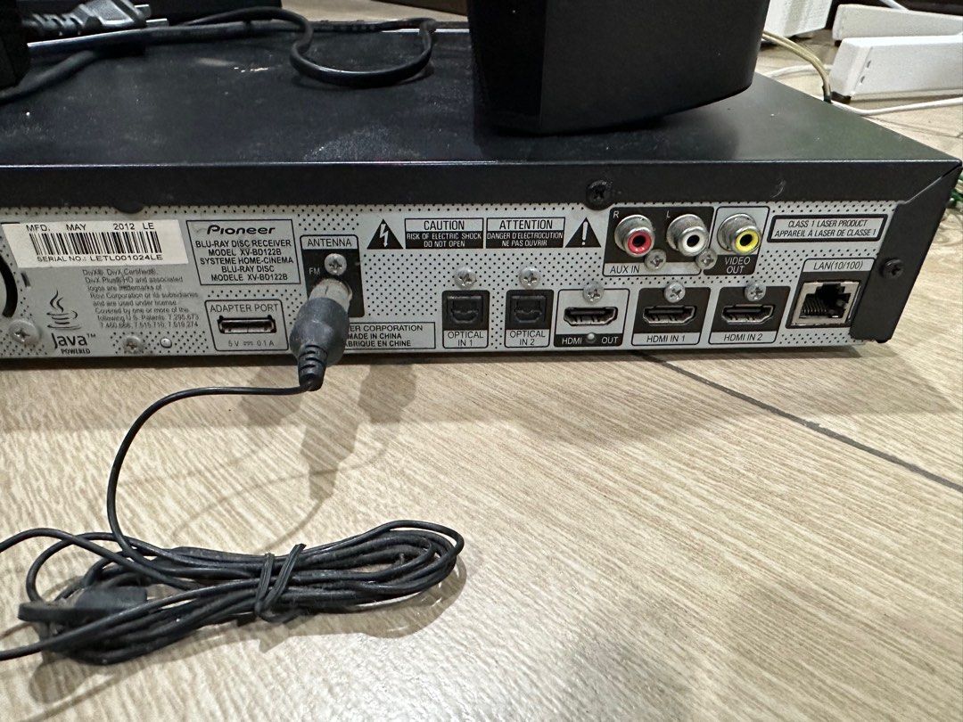 Pioneer Bluray Home Theater BD122B, TV & Home Appliances, TV