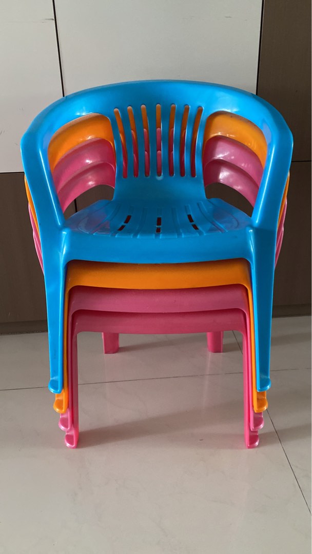 Plastic kids chairs with arm rest, Babies & Kids, Baby Nursery & Kids