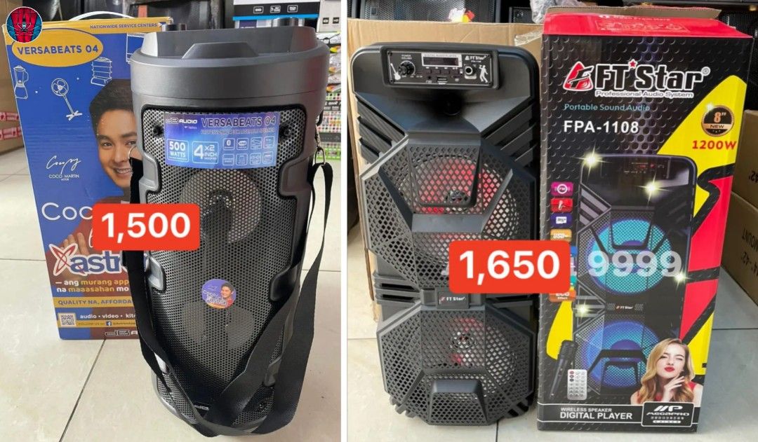 POWERFUL PORTABLE BLUETOOTH SPEAKERS (Category: Portable Audio Accessories) located in Manila. Submitted by electronicsatbphub (Listing ID 1208141656, Image 2). Description: BLUETOOTH SPEAKERS AUTHENTIC, POWERFUL PORTABLE SOUND AUDIO SYSTEM, LONG BATTERY LIFE comes with MICROPHONE and REMOTE😍 ✔️Brandnew ✔️Legit ✔️Portable Speaker ✔️Hi-Fi Speaker ✔️Bluetooth Audio Streaming ✔️USB/MP3 Playback ✔️Long battery life ✔️Easy to use.