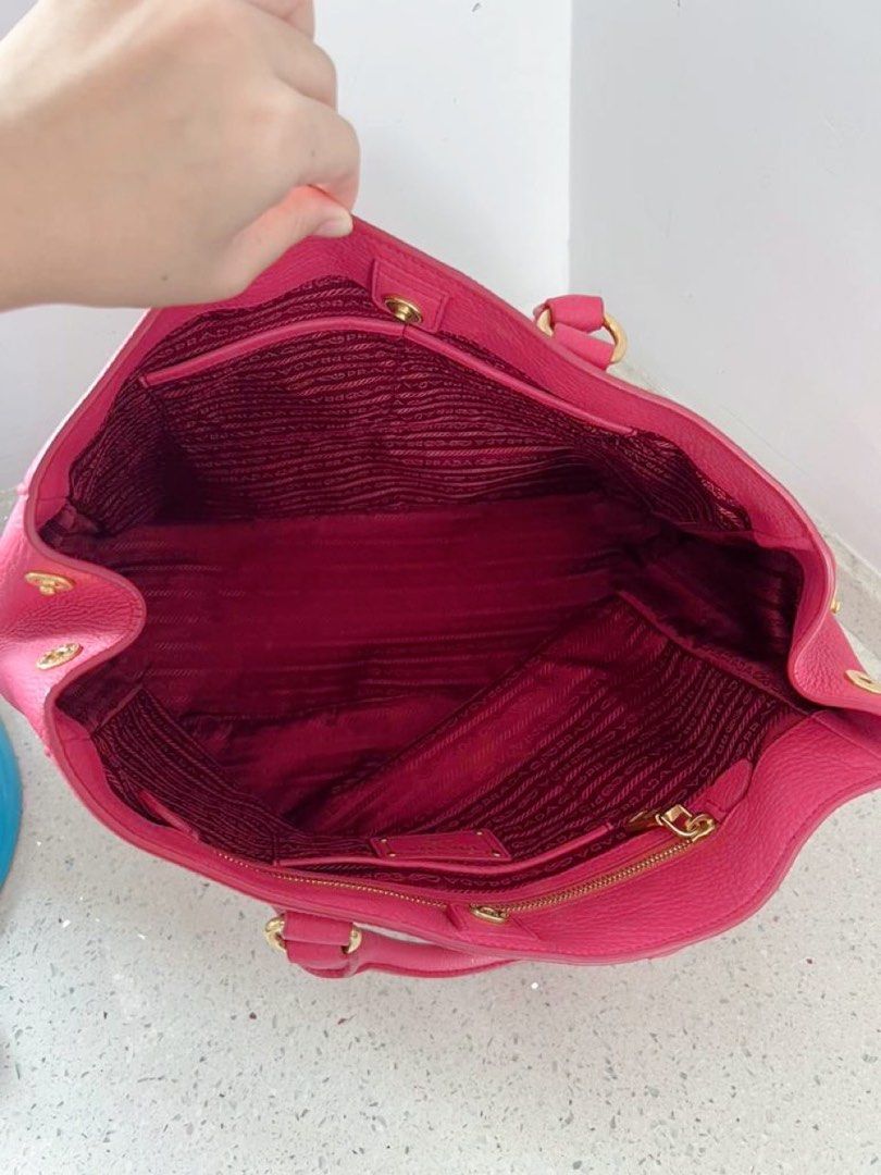 Prada Pink Tote Bag, Luxury, Bags & Wallets on Carousell