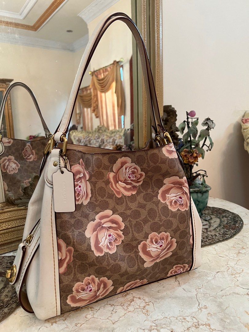 Coach edie 31 rose print on sale