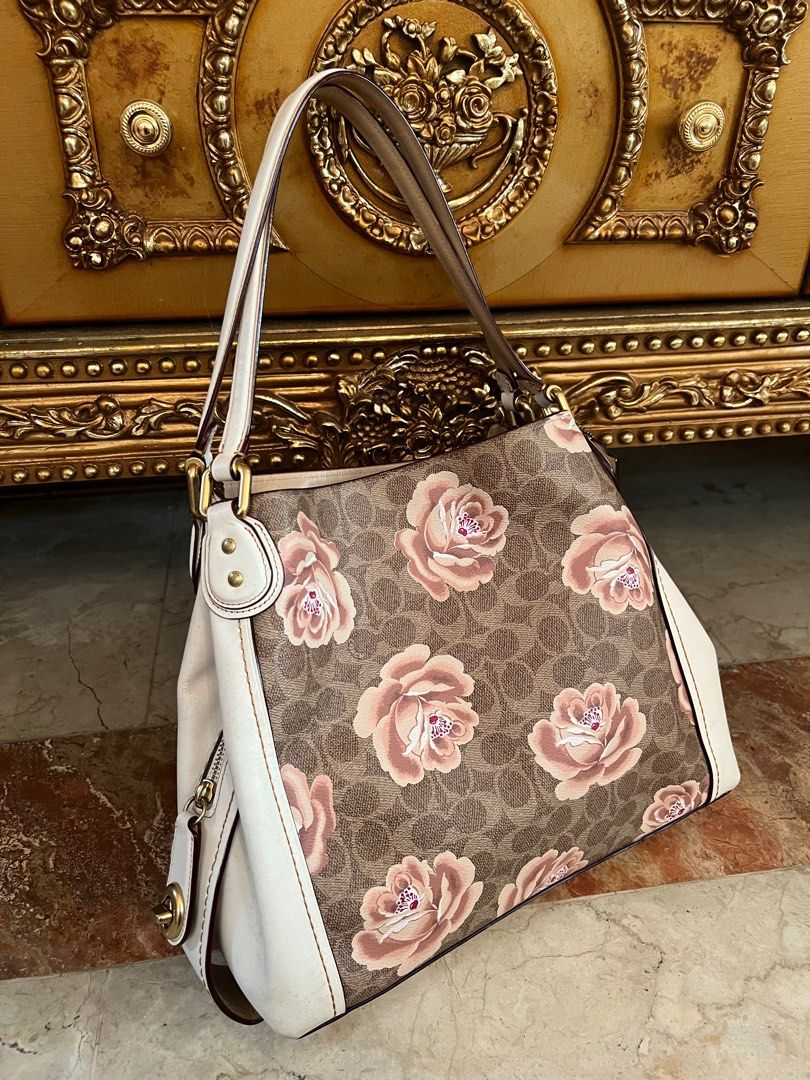 Coach edie 31 rose print discount