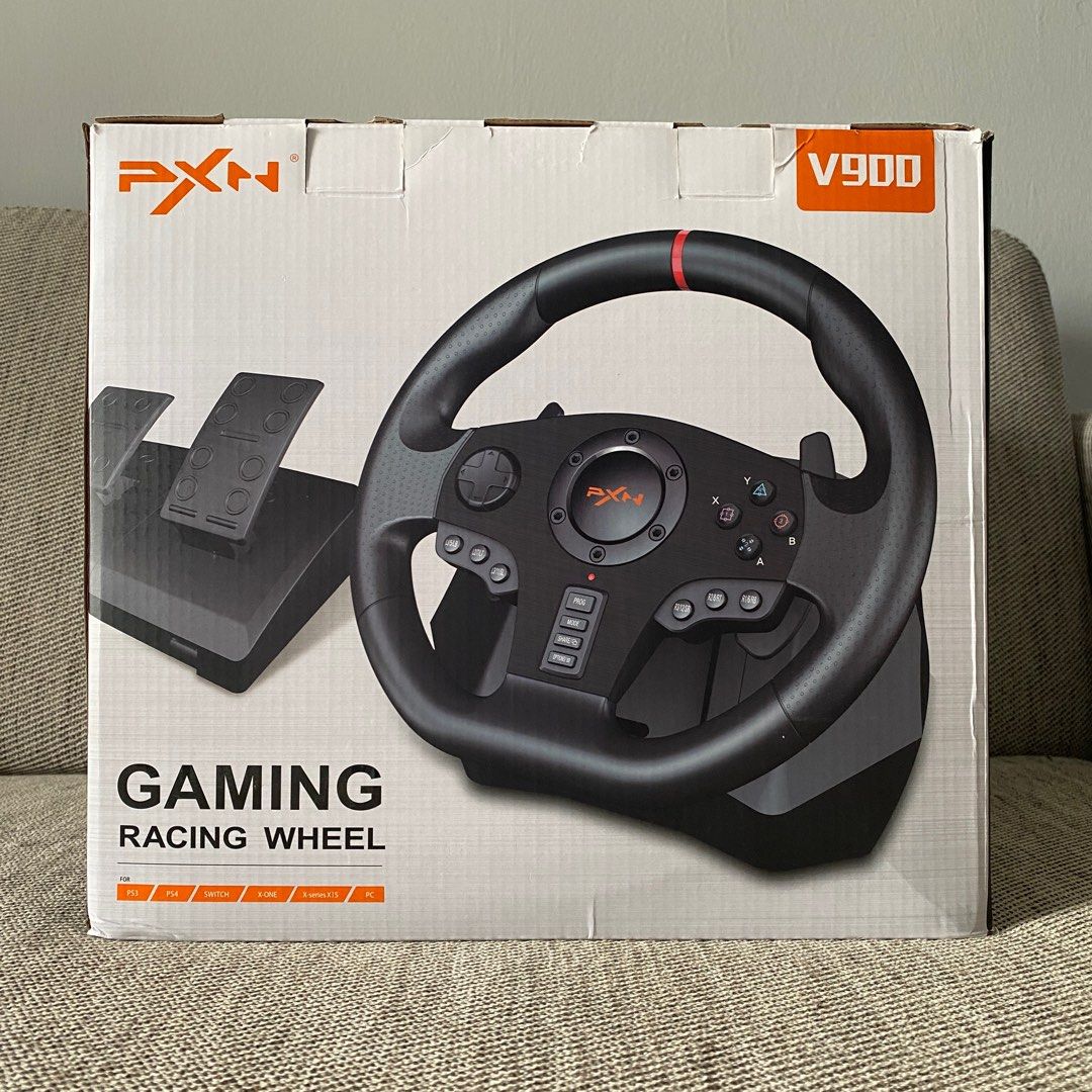 PXN V900 GAMING RACING STEERING WHEEL WITH PEDAL, Computers & Tech