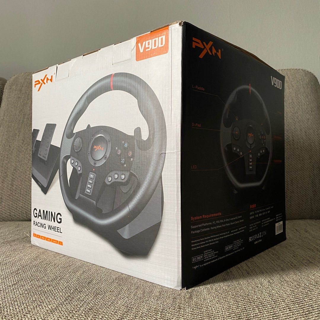 PXN V900 GAMING RACING STEERING WHEEL WITH PEDAL, Computers & Tech