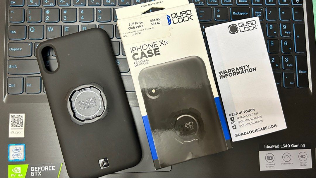 Quad Lock iPhone XR, Mobile Phones & Gadgets, Mobile & Gadget