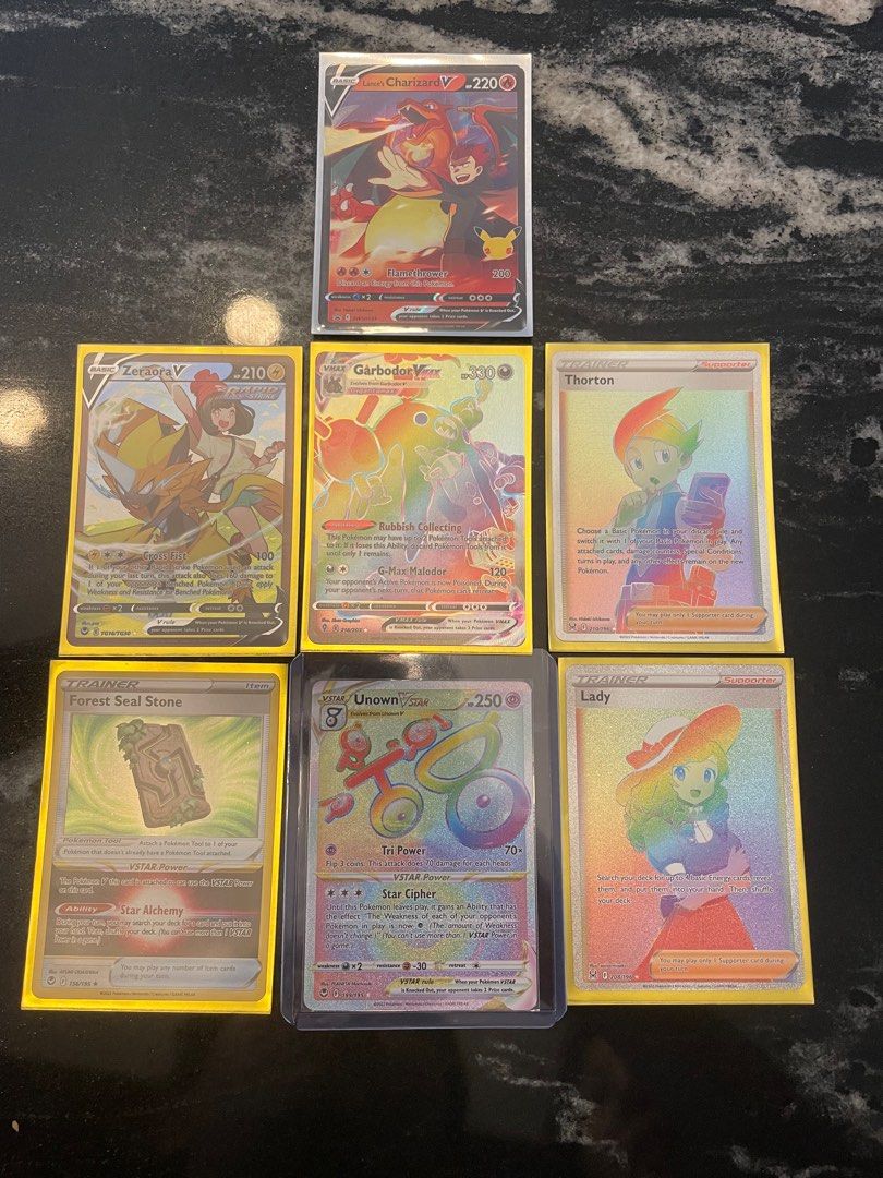 Rainbow rares and other cards, Hobbies & Toys, Toys & Games on Carousell