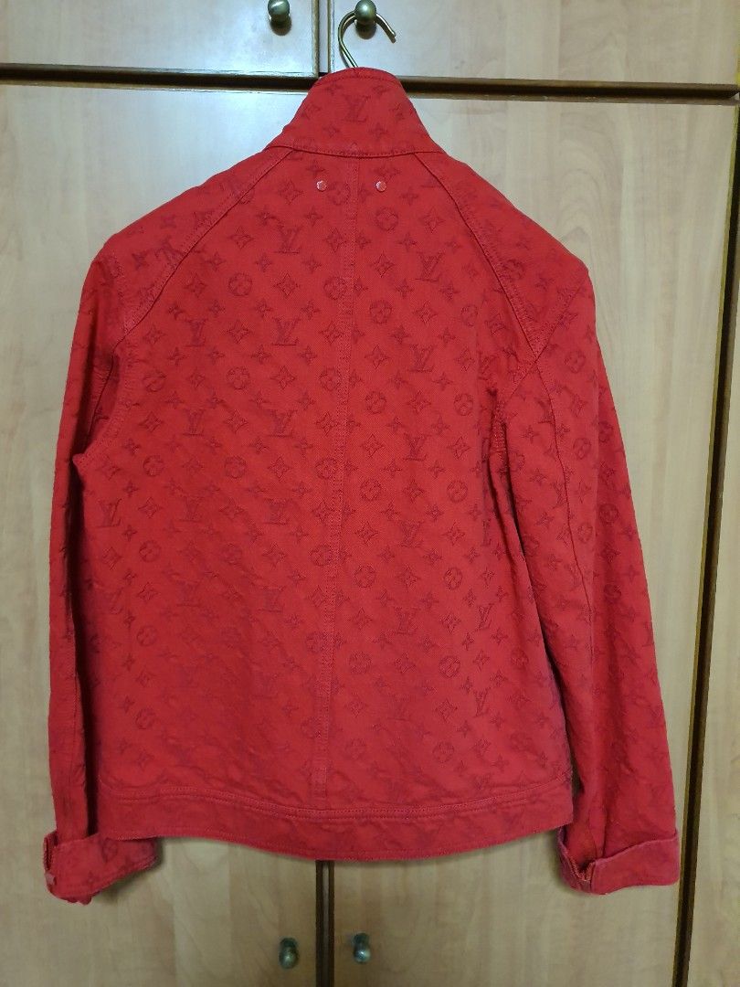 Louis vuitton on sale red denim jacket