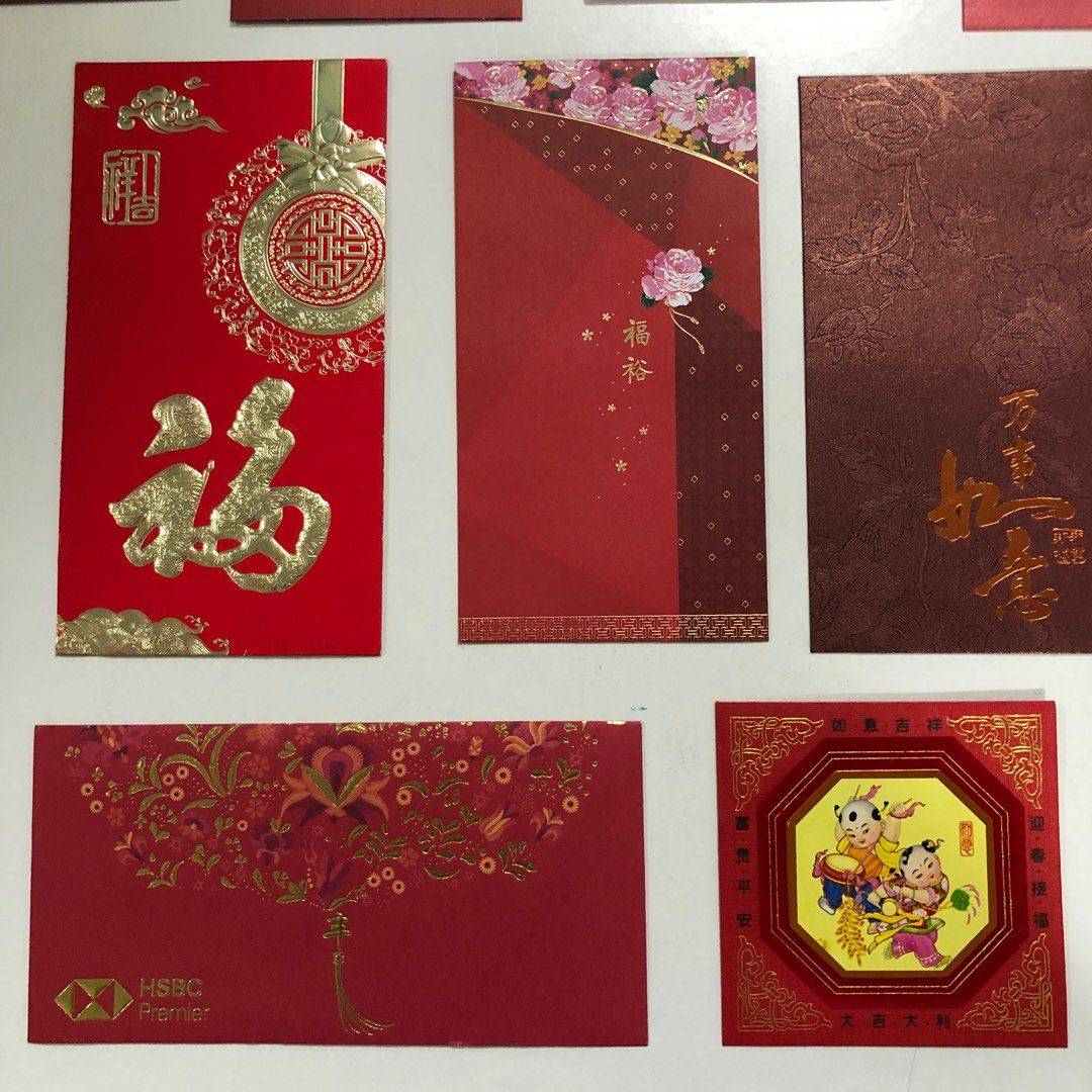 Red Packet (12 pieces, 12 designs) - NEW!!!, Hobbies & Toys, Stationery ...