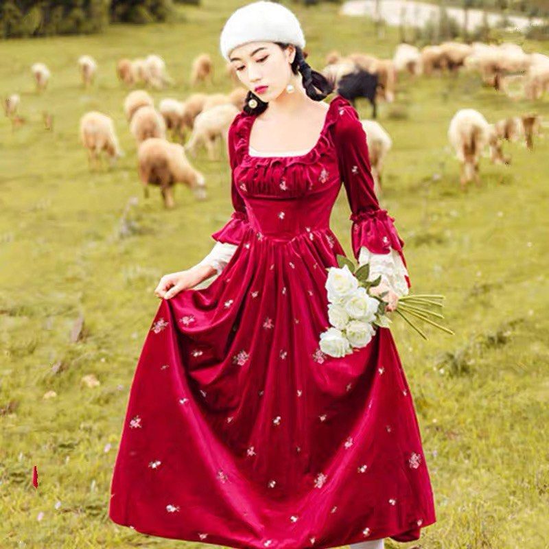 Retro discount long dress