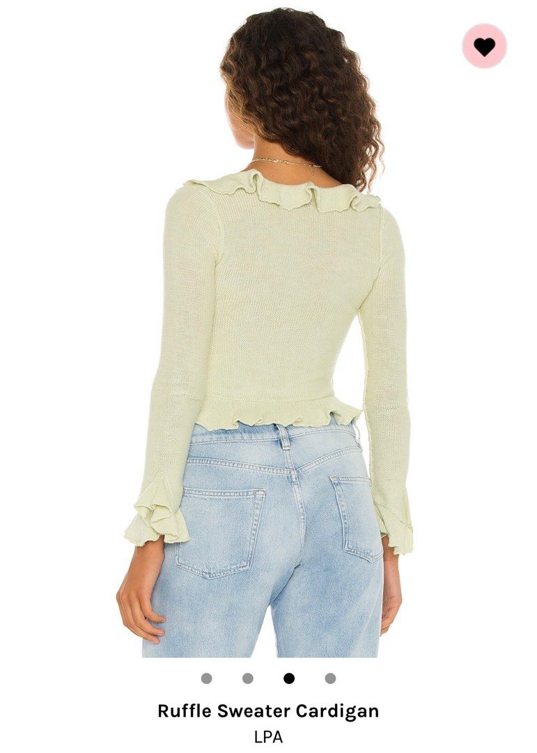Lpa ruffle discount sweater cardigan