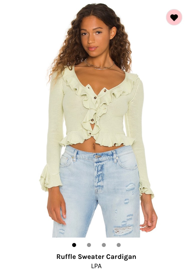 Lpa ruffle sweater clearance cardigan
