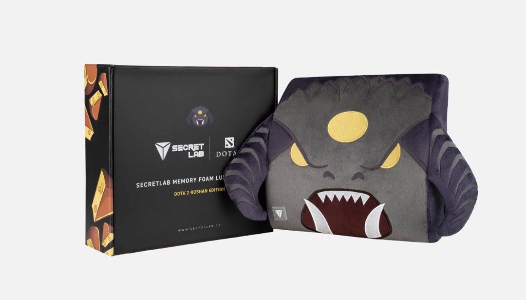 SecretLab Memory Foam Lumbar Pillow Dota 2 Roshan Edition, Furniture ...