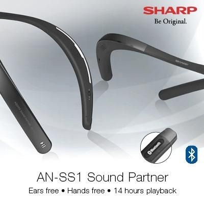 SHARP ANSS1 BLUETOOTH V4.1 SOUND PARTNER WITH SOUND VIBRATION SPEAKER  -BRAND NEW