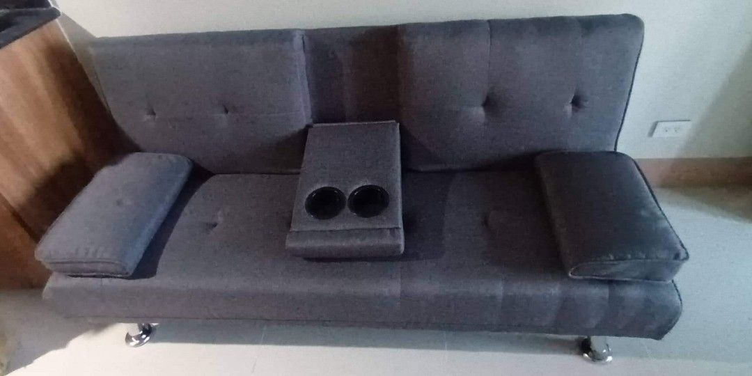 SOFA BED WITH CUP HOLDER, Furniture & Home Living, Furniture, Other
