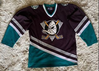 Vintage 90's DEADSTOCK Anaheim Mighty Ducks Jersey Made in 
