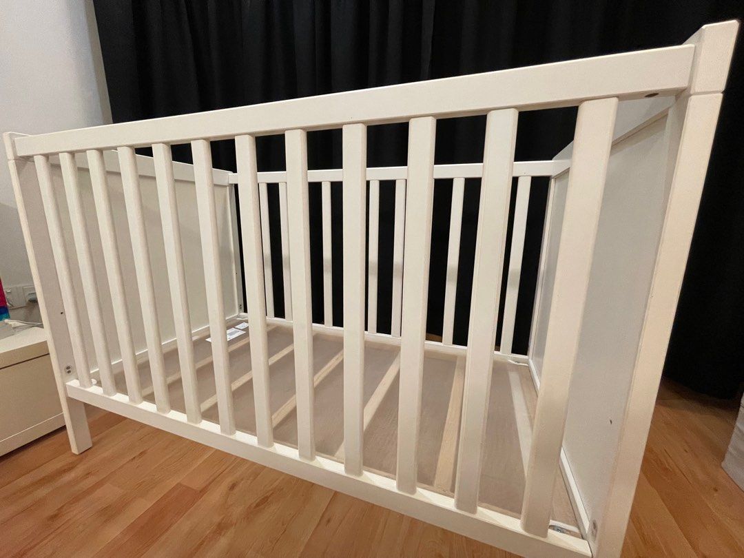 SUNDVIK Baby Cot IKEA, Babies & Kids, Baby Nursery & Kids Furniture