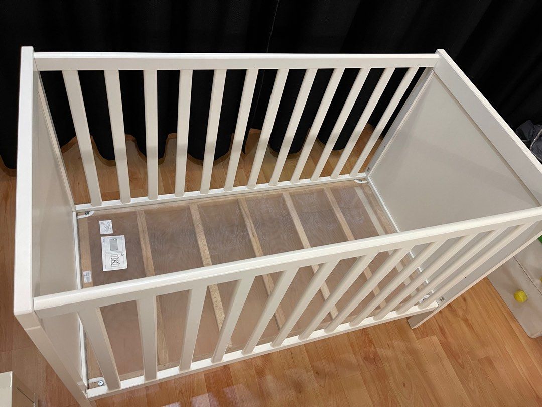 SUNDVIK Baby Cot IKEA, Babies & Kids, Baby Nursery & Kids Furniture