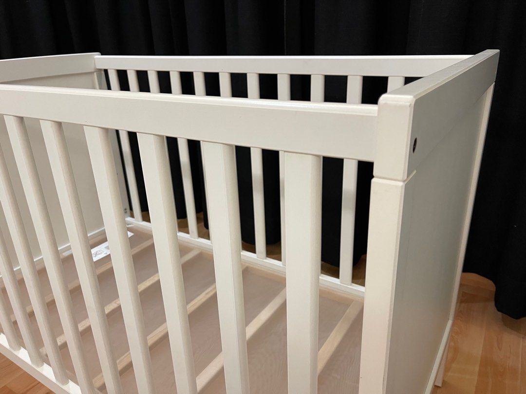 SUNDVIK Baby Cot IKEA, Babies & Kids, Baby Nursery & Kids Furniture