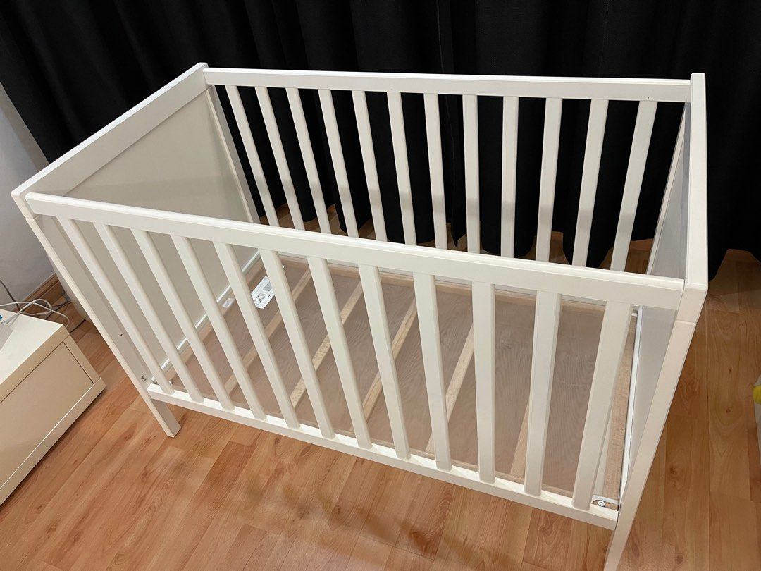 SUNDVIK Baby Cot IKEA, Babies & Kids, Baby Nursery & Kids Furniture