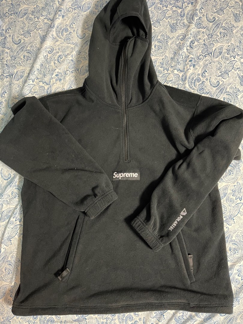 Supreme polartec facemask half zip pullover fw22, 名牌, 服裝