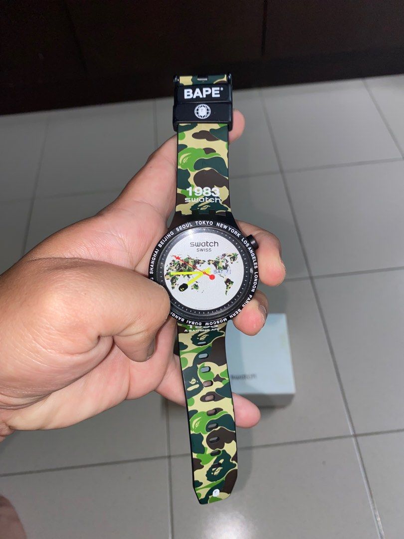 Swatch X A Bathing Ape Watches, Men's Fashion, Watches & Accessories