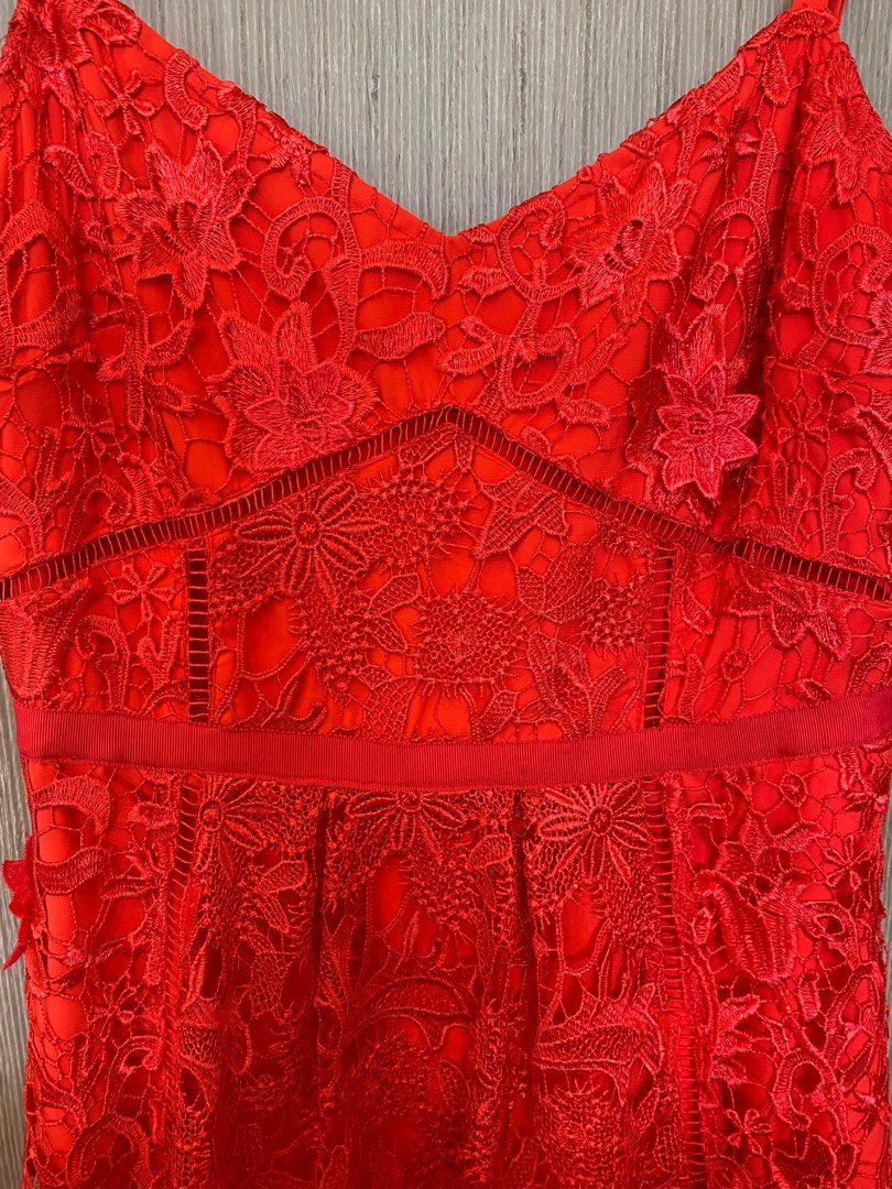 Ted baker red lace dress Women s Fashion Dresses Sets Dresses on Carousell