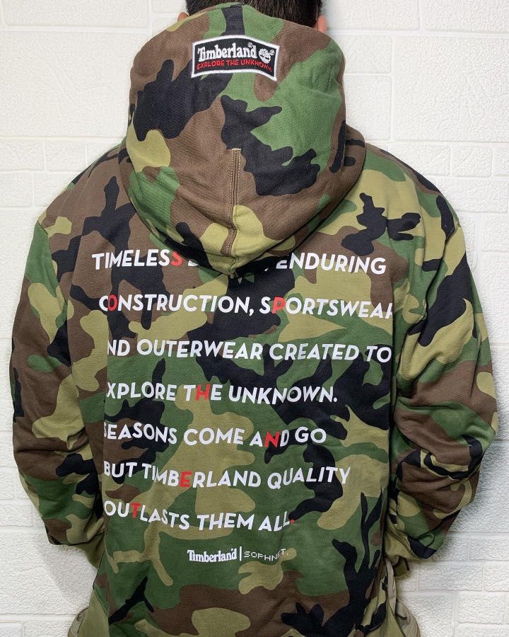 Timberland camo hoodie on sale