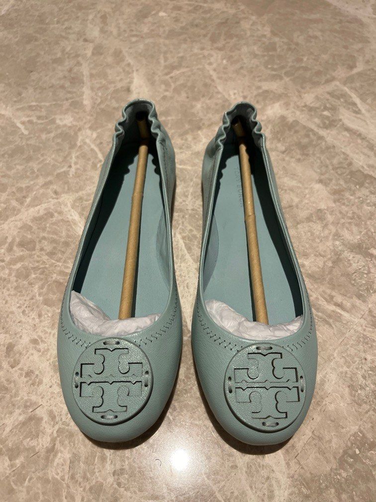 Tory burch blue flats new arrivals