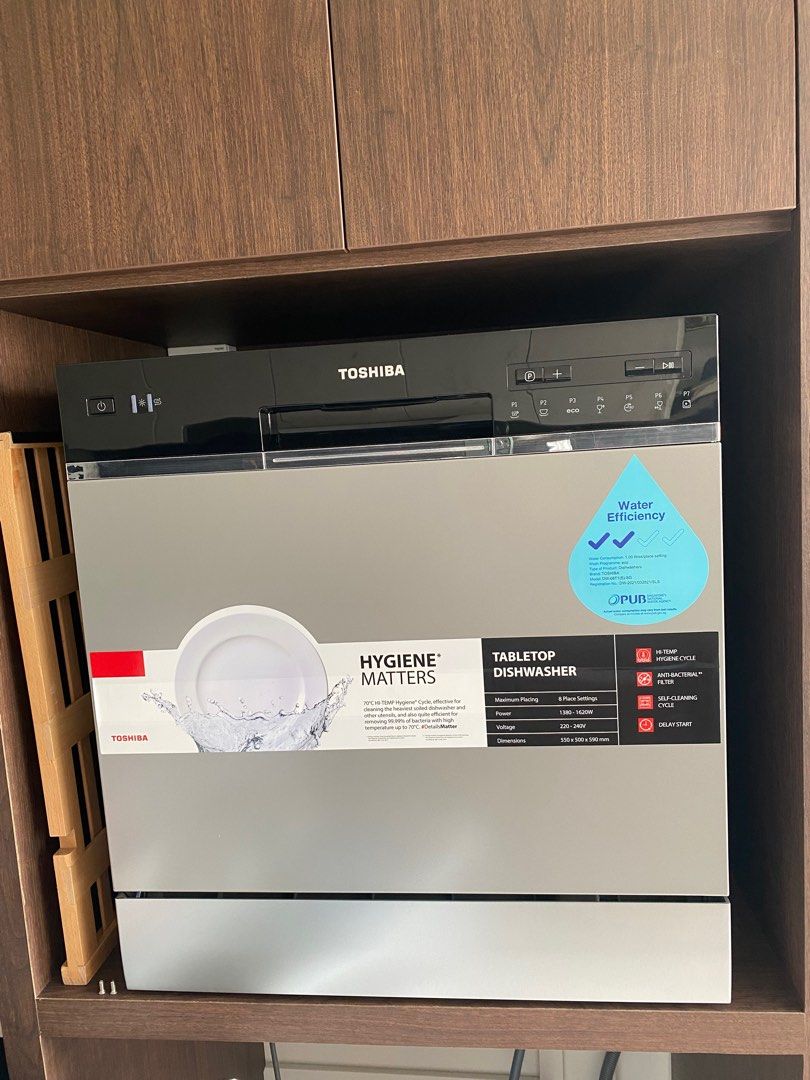 Toshiba tabletop Dishwasher, TV & Home Appliances, Kitchen Appliances