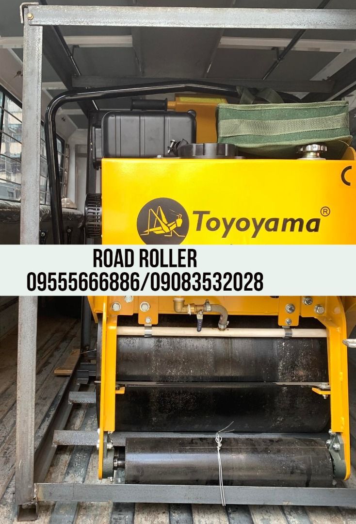 TOYOYAMA road roller (Category: Construction Tools & Equipment) located in Manila. Submitted by vlmhardwarevennice (Listing ID 1208224761, Image 1). Description: for inquiries contact: 0-9-5-5-5-6-6-6-8-8-6 0-9-0-8-3-5-3-2-0-2-8 0-9-2-8-4-2-6-9-0-2-2 look for vennice/der or email me at ceriseconstruction@gmail.com vennicecahello@gmail.com baderalhashan@gmail.com We also offer shipping via Lalamove, jrs, and other tracking and bus liner Office loc