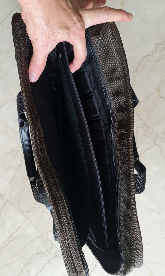 Tumi alpha brown laptop bag, ballistic nylon, good condition, Men's