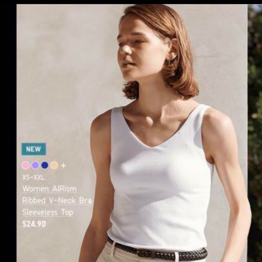 uniqloindonesia on X: Get #AIRism Bra Sleeveless Top only at UNIQLO  stores!   / X