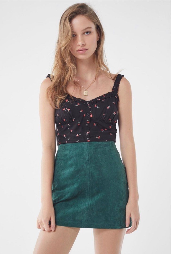 Urban outfitters suede skirt online