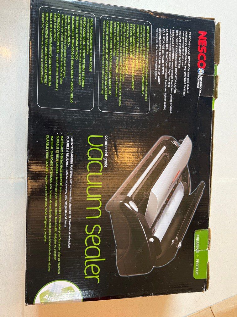 Nesco Vacuum Sealer grade), TV & Home Appliances, Kitchen