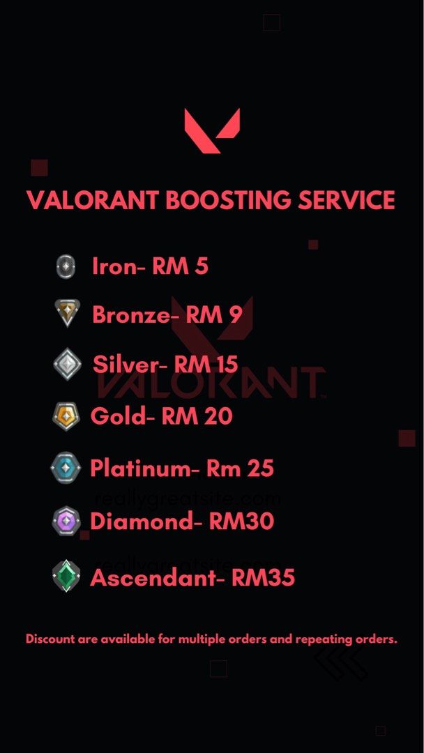 VALORANT BOOSTING SERVICES [ CHEAPEST ]