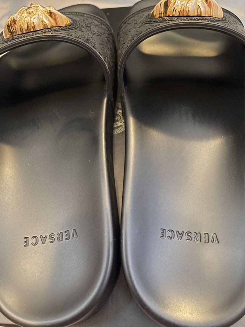 Versace Slides (RARE SIZE), Luxury, Sneakers & Footwear on Carousell