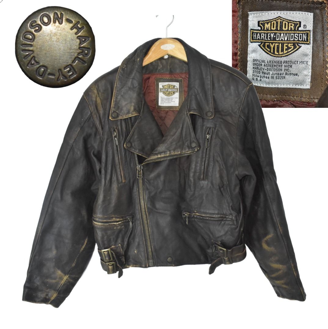 Harley vintage online leather jacket