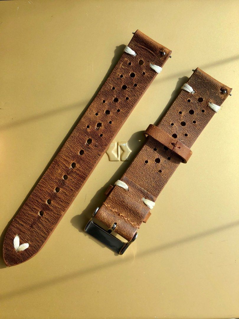 19mm leather deals watch strap