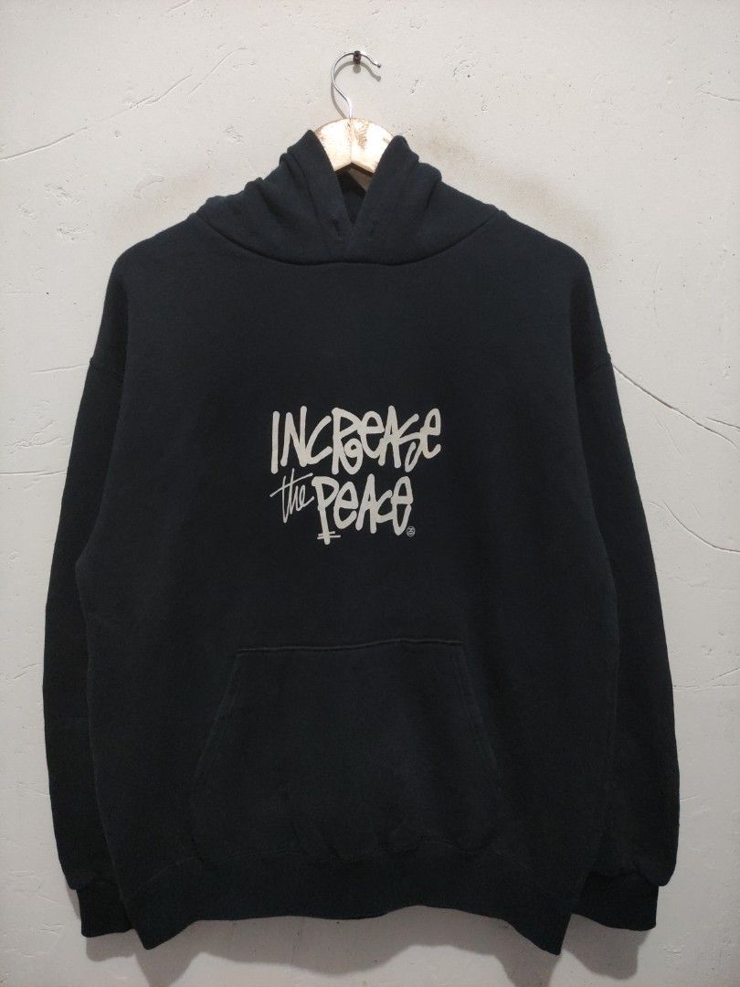 Vintage Stussy Increase The Peace Hoodie