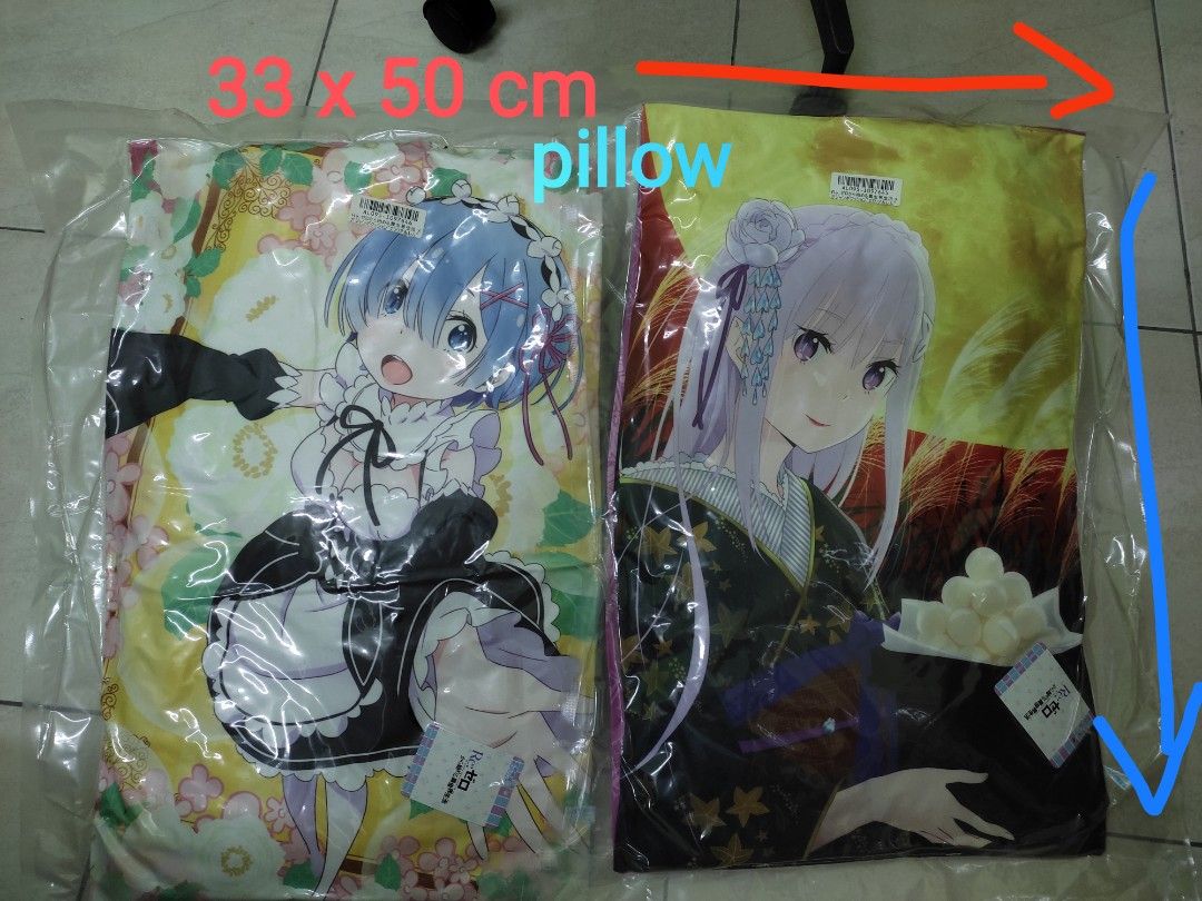 Waifu Dakimakura REM Hobbies Toys Toys Games on Carousell