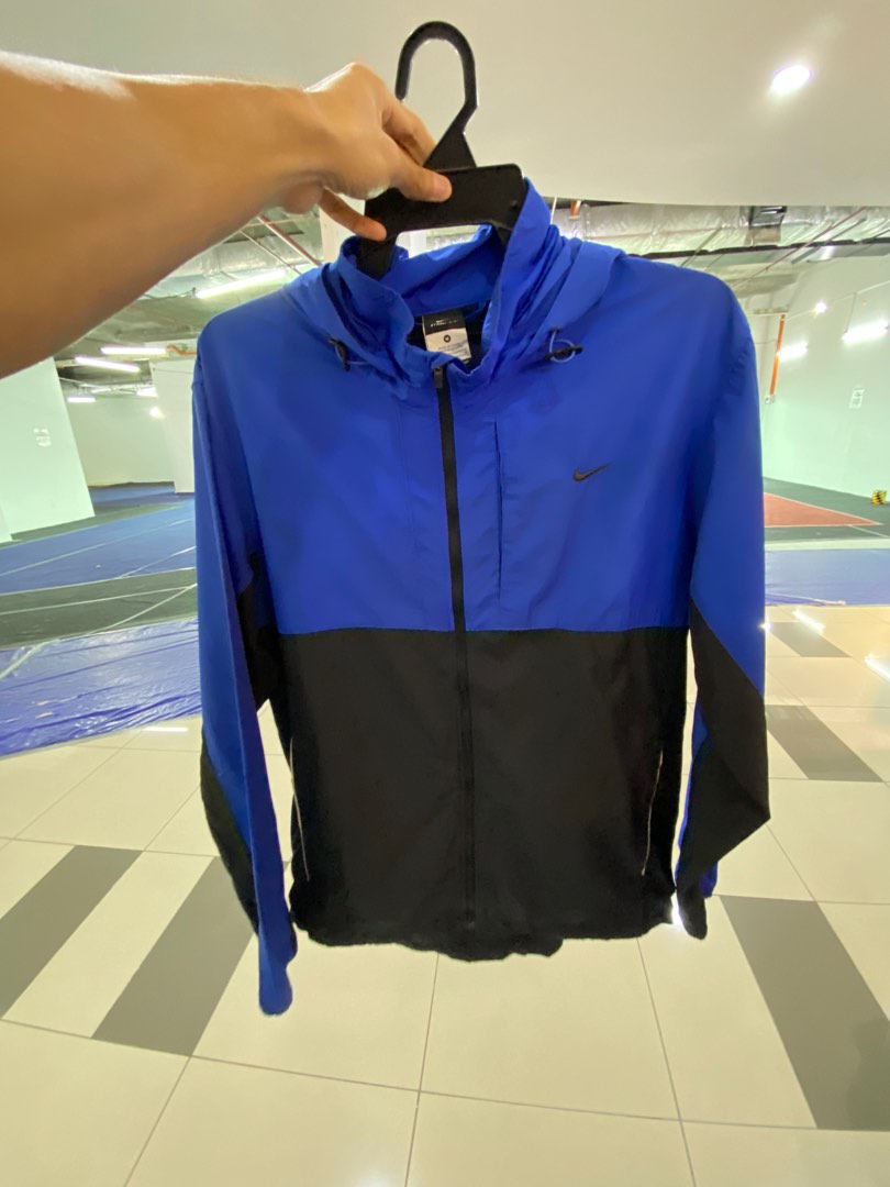 Royal blue windbreaker nike sale