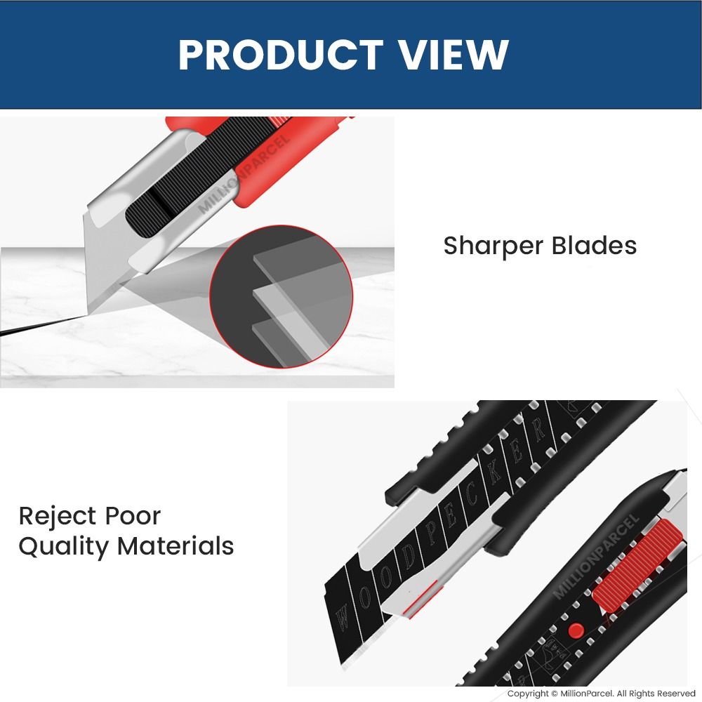 Wooopecker Utility Knife Pen Knife Blade Refill Paper Cutter Tape Cutter, Hobbies & Toys