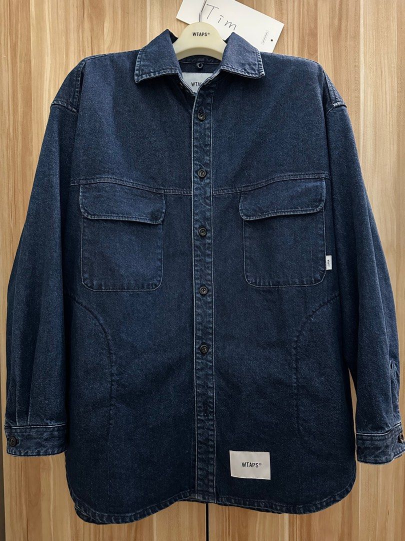 サイズはLですwtaps wcpo 01 LS/cotton denim