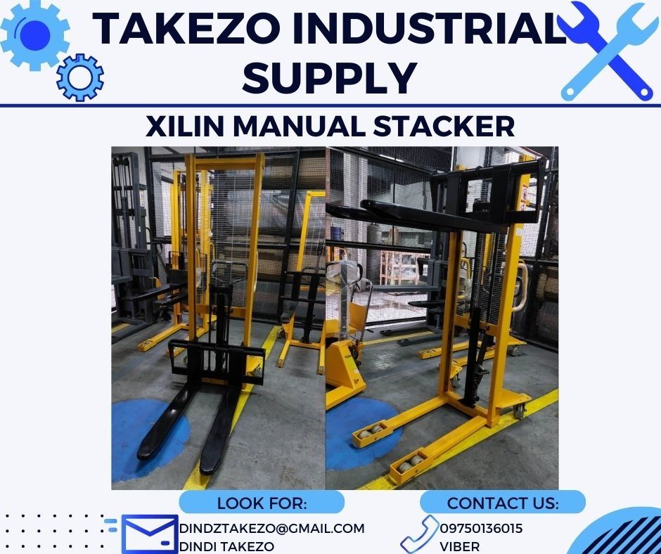 XILIN MANUAL STACKER WITH ADJUSTABLE FORK, Commercial & Industrial