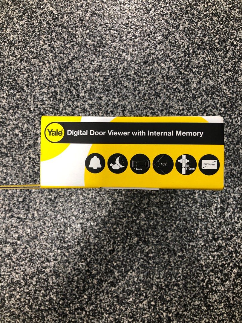 Yale Digital Door Viewer with internal memory, Furniture & Home Living