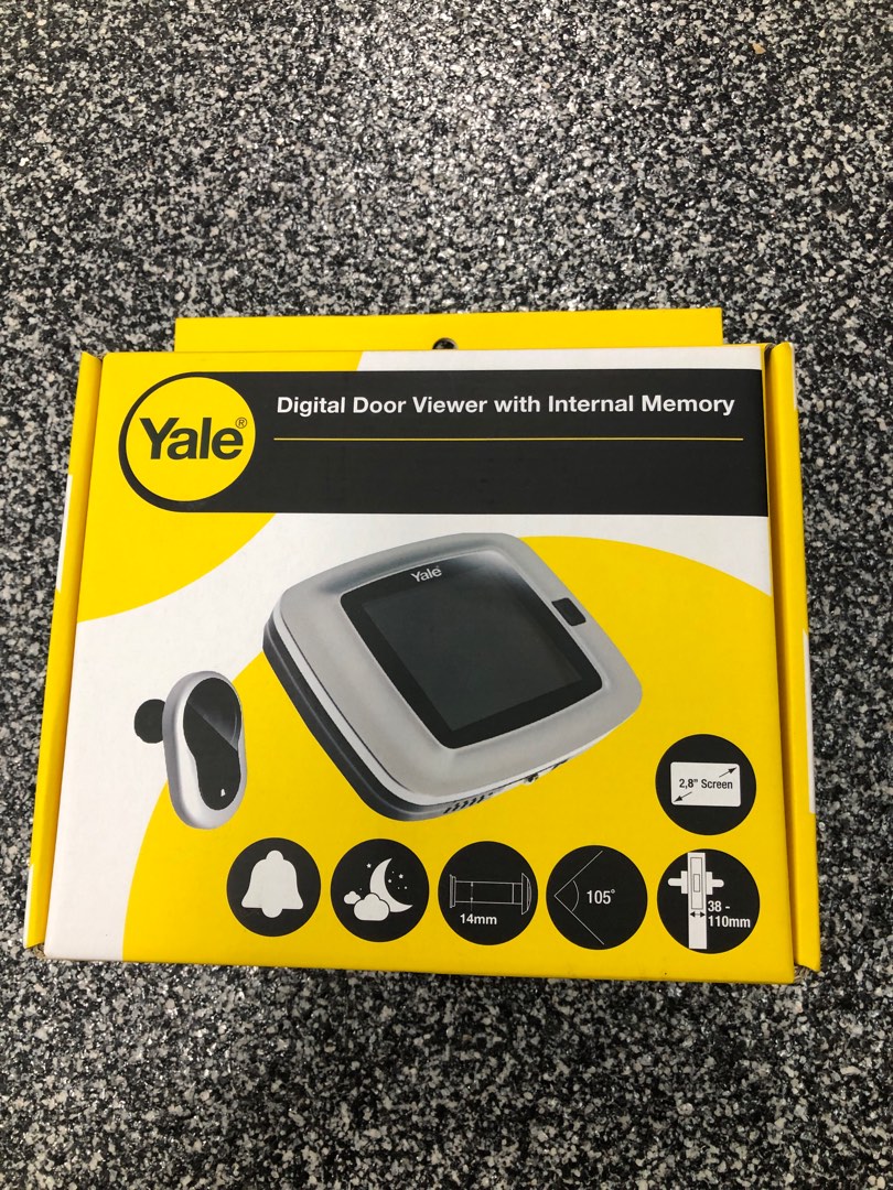 Yale Digital Door Viewer with internal memory, Furniture & Home Living