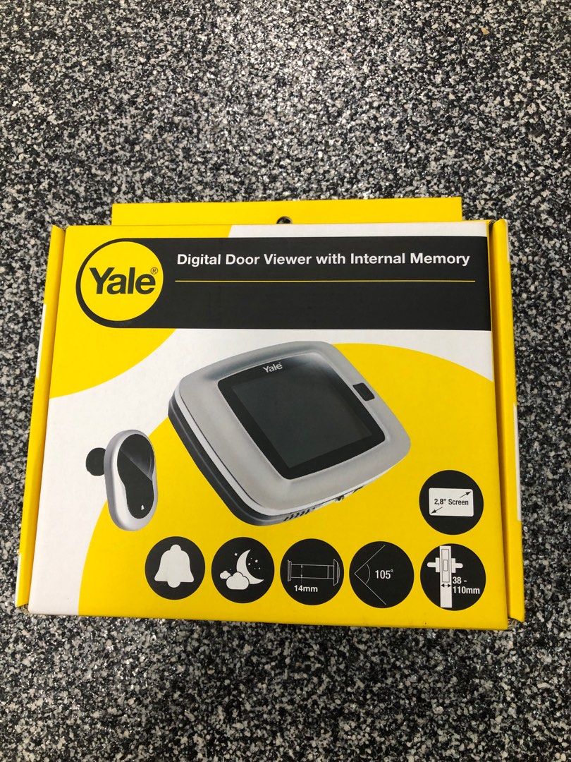 Yale Digital Door Viewer with internal memory, Furniture & Home Living