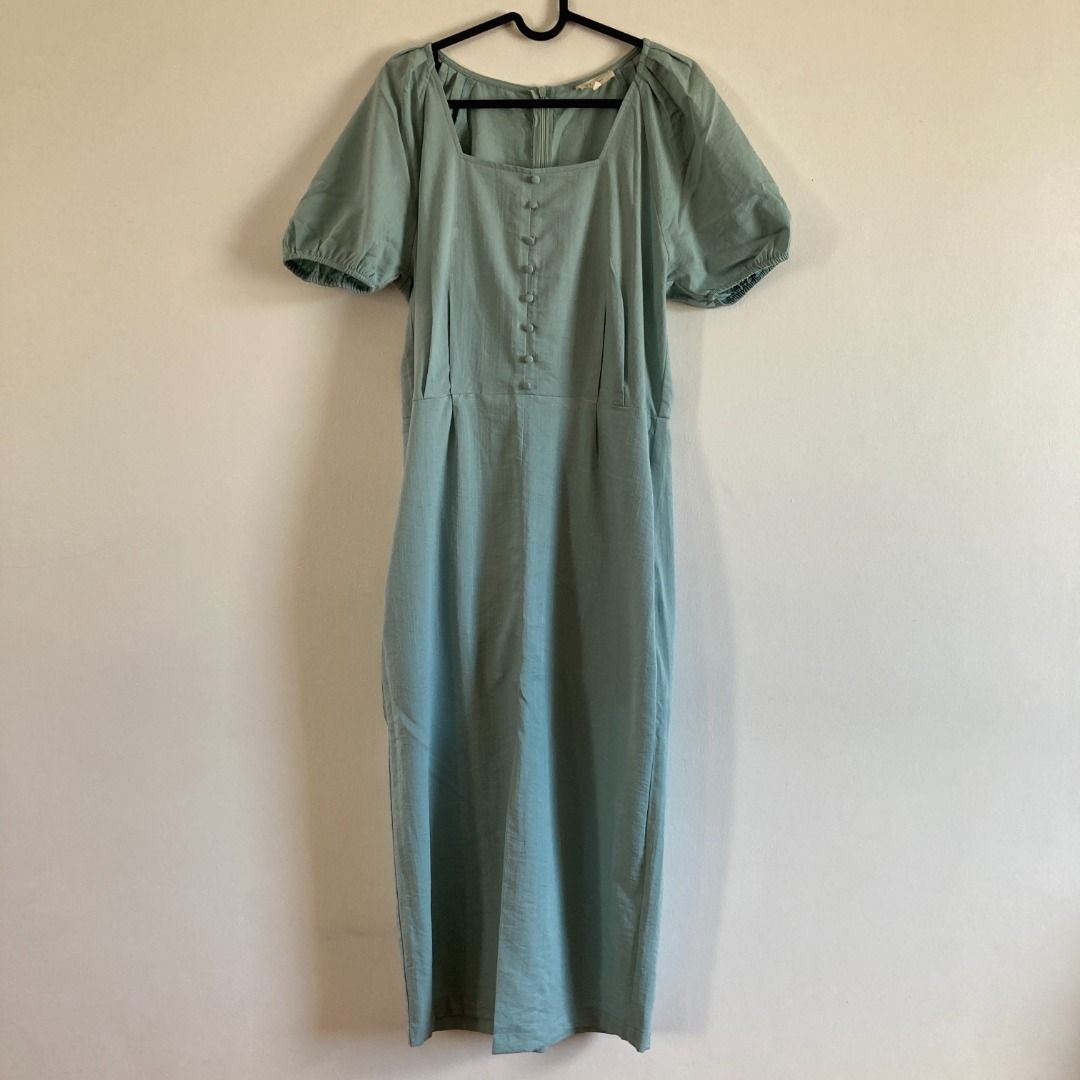 Zalora Tula Cruz Formal Linen Dress, Women's Fashion, Dresses & Sets