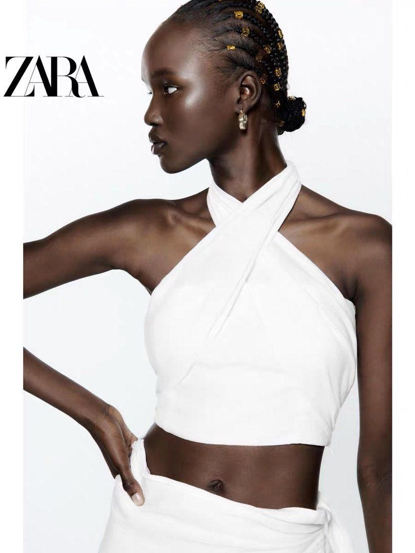 Criss cross tops zara clearance